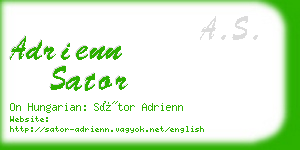 adrienn sator business card